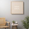 Urban Wild Studio Inhale Exhale Framed Wall Art Blush - Deny Designs - 4 of 4