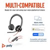 Poly Blackwire 8225 Stereo Microsoft Teams Certified USB-C Headset +USB-C/A Adapter - 3 of 4