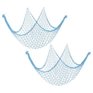 Unique Bargains Home Decoration Mediterranean Fishing Net 2 Pcs - 1 of 4