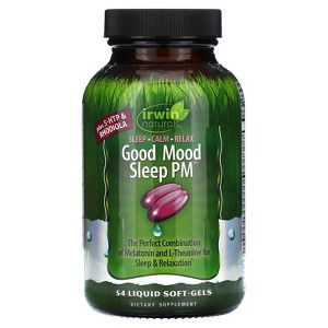 Irwin Naturals Good Mood Sleep PM, 54 Liquid Soft-Gels - 1 of 4