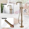 WOWOW Single-Handle Freestanding Tub Faucet Floor Mounted with Hand Shower - 4 of 4