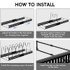 LunaLulinlk 16 Pcs Pot and Pan Lid Organizer, Divider and Expandable Pot Organizer Rack,for Kitchen Cabinet Cookware Storage Pot Rack, Black - 4 of 4