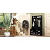 Famapy Black Wood 3-in-1 Hall Tree Bench with Double Hooks and Shelves - 4 of 4