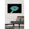 Trends International Tina Lavoie - Aqua Glitter Lipstick Framed Wall Poster Prints - 2 of 4