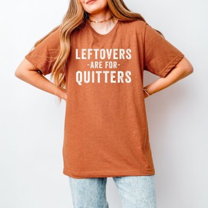 Simply Sage Market Leftovers Are For Quitters Short Sleeve Tee - M - Autumn - 1 of 4