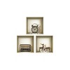 HomeRoots Set of Three Aya Faux Niche 3D Peel and Stick Wall Decals - 3 of 3