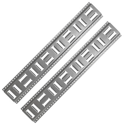 SNAP-LOC Fast-Track E-Track 32 Inch 2-Pack USA Galvanized Steel Horizontal Vertical