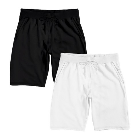 Adult Black and White 2 Pack Lounge Shorts XS