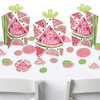 Big Dot of Happiness Sweet Watermelon - Fruit Party Decor and Confetti - Terrific Table Centerpiece Kit - Set of 30