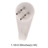 Unique Bargains Picture Hangers Mini Wall Hook ABS White 20 Pcs - 3 of 4