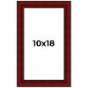 PosterPalooza | Weathered Red Picture Frame - UV Acrylic, Foam Board Backing, Hanging Hardware - 2 of 4