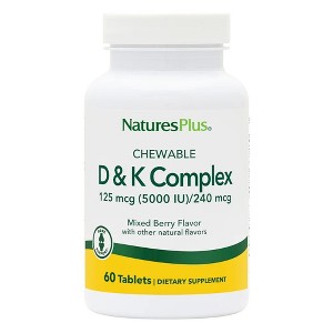 Vitamin D & K Complex by Nature's Plus  -  60 Chewable - 1 of 3
