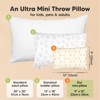 KeaBabies Mini Toddler Pillow with Pillowcase, 9x13 Small Pillow for Toddler, Soft Kids Pillow for Sleeping, Travel, Age 2-4 - 2 of 4