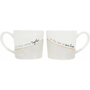 Pavilion Gift Company - Coffee Together - 15 oz Cup (Set of 2) - Drinkware - 1 of 1
