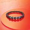 Ross-Simons 6-8.5mm Black Cultured Pearl and .25 ct. t.w. Diamond Stretch Bracelet in Sterling Silver Size 8 - 3 of 4
