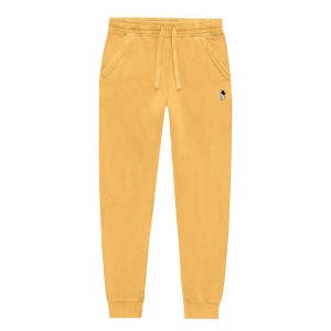 Dalix Astronaut Embroidery Washed Midweight Jogger Fleece Sweatpants Soft Lounge Pant Drawstring Waistband Pockets Mens - 1 of 4