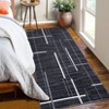 Modern Machine Washable Large Area Rug for Bedroom Minimalist Geometric Carpet Stain Resistant Non Slip Carpet - 2 of 4