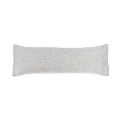 Soft Gray French Linen Lumbar Pillow Sham 16" x 44"