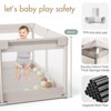 Large Baby Playpen – 47×47in Toddler Play Yard, Indoor Activity Fence for Apartments, Safe & Spacious Play Area - 4 of 4