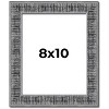 PosterPalooza | Photo Size Distressed Black Picture Frame - UV Acrylic, Foam Board Backing, Hanging Hardware - 2 of 4
