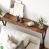 Console Table with Storage Shelf 2-Tier Narrow Console Table Farmhouse Sofa Table w/ Shelves Behind Couch Table - 4 of 4