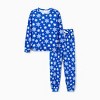 PATPAT Christmas Matching Family Pajamas Set Snowflake Print Blue PJS with Christmas Socks Blue - 4 of 4