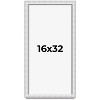 PosterPalooza | Panoramic Modern Shadow Box 1.5" Depth White Frame - UV Acrylic, Backing, Hanging Hardware - 2 of 4