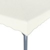 vidaXL Gazebo Cream Aluminum 118.1 x 118.1 in UV-resistant materials - 3 of 4