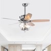 YUHAO 52 Inch Indoor Modern and Contemporary Ceiling Fan with Light and Remote Control - 2 of 4
