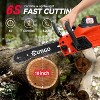 OUTIGO Cordless Electric Chainsaw, 1000W Brushless Chainsaw 12-Inch, 2 Replacement Chains & 1 Guide Bars & Charger - image 3 of 4