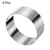 Unique Bargains Stainless Steel Seamless Nonstick Mirror Coating Round Cake Ring 4 Pcs - 3 of 4