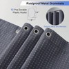 Long Fabric Shower Curtain Set Waffle Textured Bathroom Heavy Duty Hotel Spa Luxury Bath Curtain 230GSM 72x78 - 4 of 4