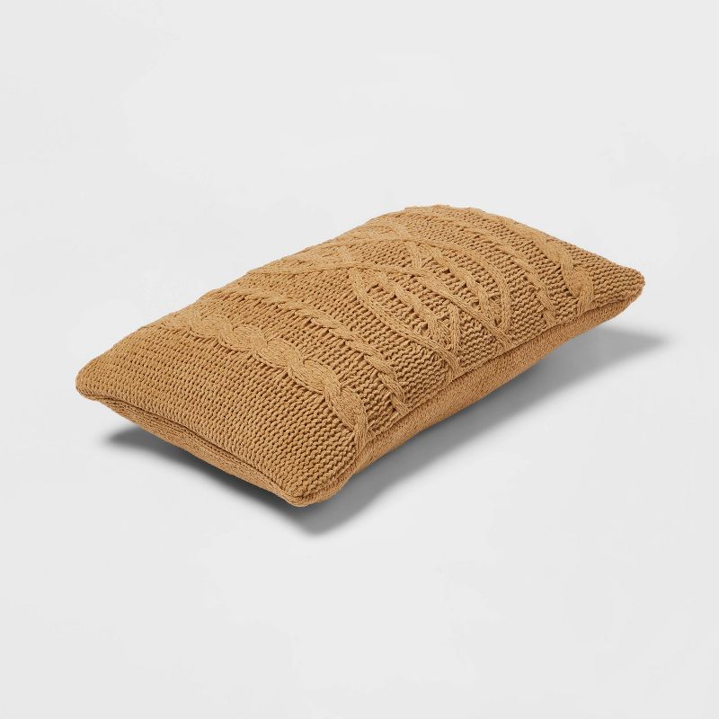 Oversized Cable Knit Chenille Throw Pillow - Threshold&#153;, 4 of 12