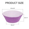 Unique Bargains Greaseproof Cupcake Liners Muffins Paper Baking Cups 2.8 Inch - 2 of 3