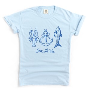 Simply Sage Market Sea La Vie 3 Across Garment Dyed Tee - 1 of 4