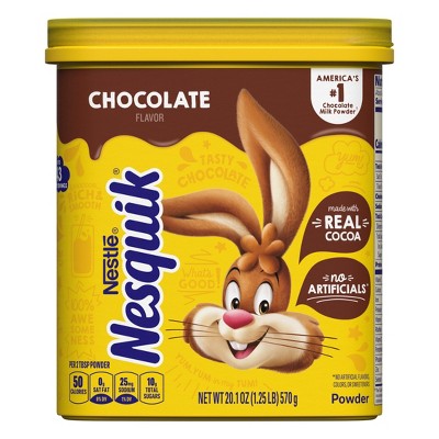 Nestle Nesquik Chocolate Flavor Powder Drink Mix for Chocolate Milk - 20.1oz