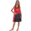 DC Comics Wonder Woman Girls Roller Derby Tank Gown with Cape - 4 of 4
