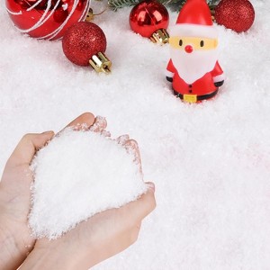 Aoibox Artificial Snow 300g Pack Dry Glitter Snowflake Powder for Christmas Village Craft Winter Scene Decoration No Water Needed - 1 of 4