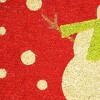 HomeRoots 24" X 36" Red And White Coir Snowman Outdoor Christmas Door Mat - 4 of 4