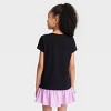 Girls' Short Sleeve 'Peace' Graphic T-Shirt - Cat & Jack™ Black - image 3 of 3