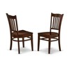 HomeStock Suburban Sophistication Dining Chair with Wood Seat, Set of 2 - 3 of 3