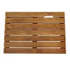 Teak Shower Mat, Wooden Shower Mat With Non-slip Pad, Lath, 23.62x15.75 In Wood Floor Sturdy Mat For Indoor, Home, Apartment, Bathroom, Outdoor - 4 of 4