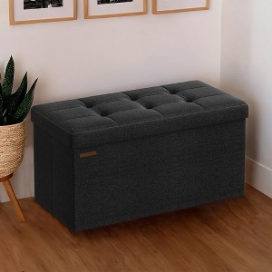 30" Storage Ottoman Bench, Ottoman with Storage, Ottoman Bench, Hold up to 660lb for Living Room - 1 of 4