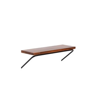 MH London Venice 24" Wall Mounted Shelves Mango Wood & Iron - 1 of 4