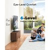 PERLESMITH Universal TV Stand for 32-60" LCD/LED TVs, Height Adjustable Table Top with Tempered Glass Base & Wire Management, VESA 400x400mm - 4 of 4