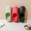 Roxoni Women's Clogs Soft Sole High Heeled Clog Slipper Stylish and Comfortable Footwear - 4 of 4