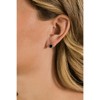 SHINE by Sterling Forever CZ Bezel Frame Rose Petal Stud Earrings - 2 of 4