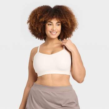 Women's Everyday Soft Medium Support Longline Sports Bra - All In Motion™  Taupe XXL