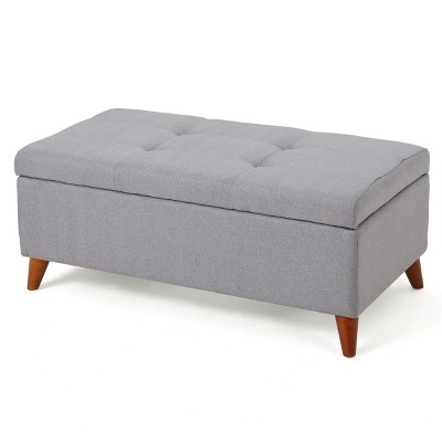 NicBex Modern 38" Storage Bench Wood Accent Stool with Button Tufted for Entryway and Living Room