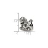 Black Bow Jewelry Sterling Silver Poodle Bead Charm - 3 of 4